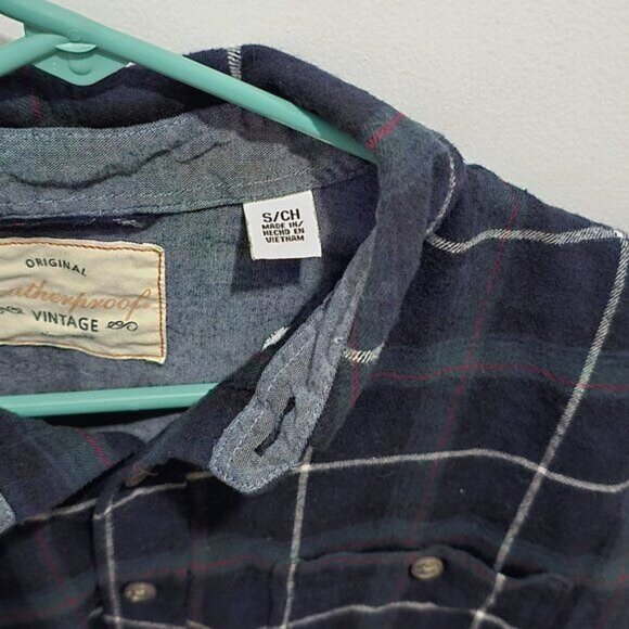 Original Weatherproof Vintage FLANNEL Long Sleeve Casual Button Shirt - Small - Picture 2 of 11